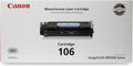 Canon Genuine Toner, Cartridge 106 Black (0264B001), 1 Pack, for Canon imageCLASS MF6530, MF6540, MF6550, MF6560, MF6560cx, MF6580, MF6580cx, MF6590, MF6595, MF6595cx Laser Printer