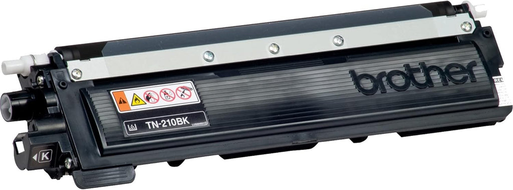 Brother Genuine Standard Yield Toner Cartridge, TN210BK, Replacement Black Toner, Page Yield Up To 2,200 Pages, TN210