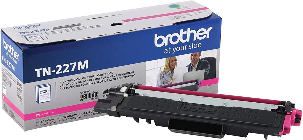 Brother TN227 4 High Yield Color Toner Set (BK/C/M/Y) (1) TN227BK, (1) TN227C, (1) TN227M, (1) TN227Y