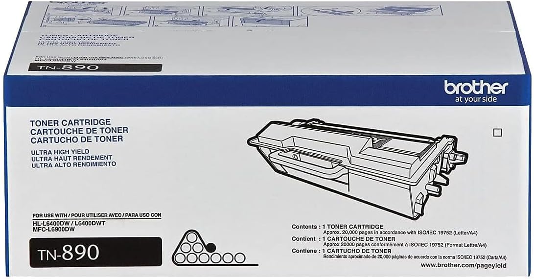 Brother Brand Name TN-890 Ultra High Yld Toner 20K YLD for HL-L6400DW TN890