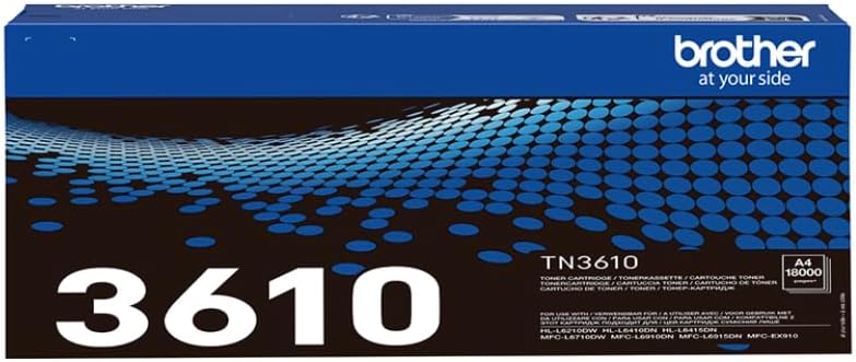 BROTHER TN3610 Toner Cartridge | Ultra High Yield | Black | Up to 18,000 pages Genuine Supplies