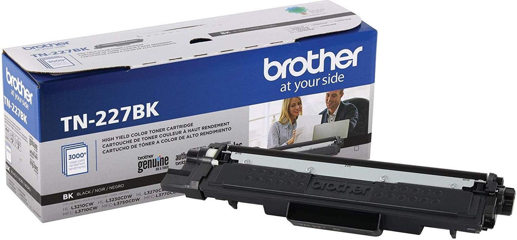 Brother TN227 4 High Yield Color Toner Set (BK/C/M/Y) (1) TN227BK, (1) TN227C, (1) TN227M, (1) TN227Y