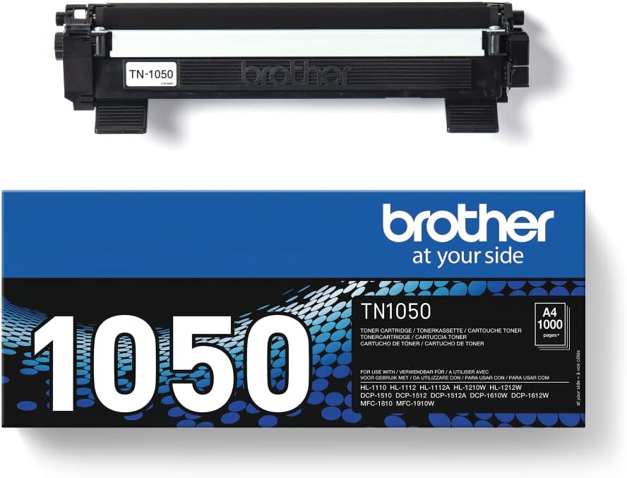 Brother TN-1050 Toner Cartridge, Black, Single Pack, Standard Yield, Includes 1 x Toner Cartridge, Genuine Supplies