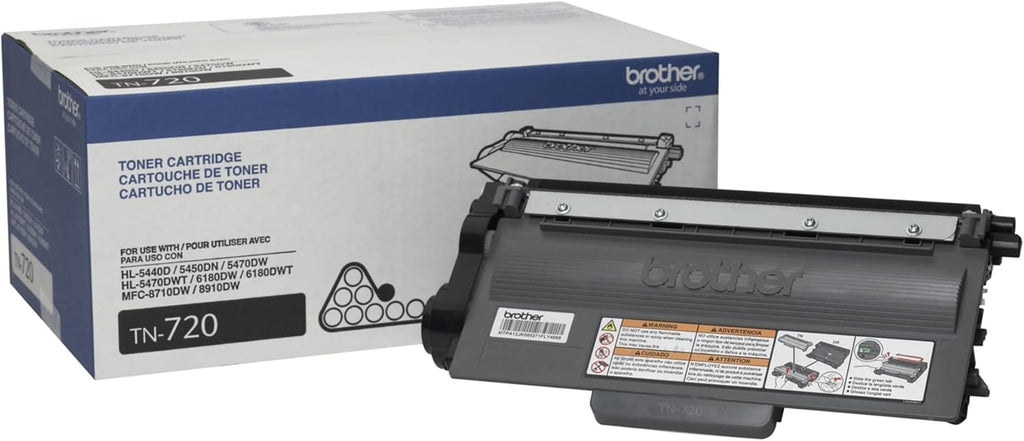 Brother Printer TN720 Toner Cartridge Black