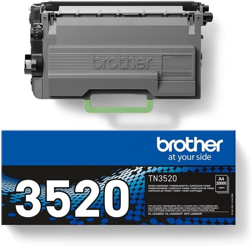 Brother TN-3520 Toner Cartridge, Black, Single Pack, Ultra High Yield, Includes 1 x Toner Cartridge, Brother Genuine Supplies