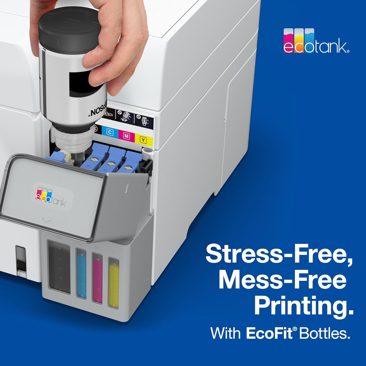 EPSON 502 EcoTank Ink Ultra-high Capacity Bottle Black Works with ET-2750, 2760, 2850, 3750, 3760, 3850, 4850, and other select models