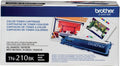 Brother Genuine Standard Yield Toner Cartridge, TN210BK, Replacement Black Toner, Page Yield Up To 2,200 Pages, TN210