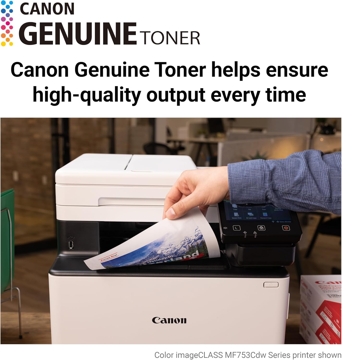 Canon Genuine 069 Cyan Toner Cartridge Compatible with MF753Cdw, MF751Cdw, LBP674Cdw