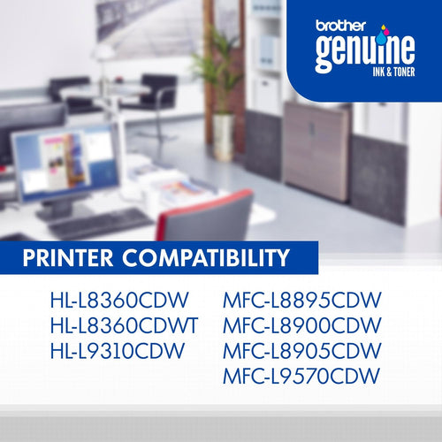 Brother Genuine Super High Yield Toner Cartridge, TN436C, Replacement Cyan Toner, Page Yield Up to 6,500 Pages, Amazon Dash Replenishment Cartridge, TN436
