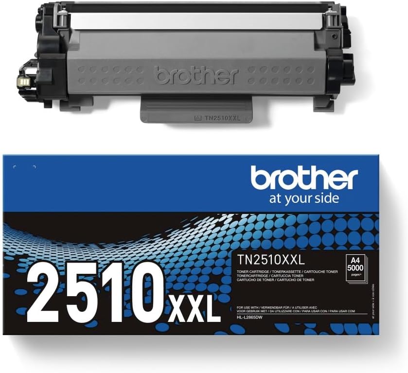 Brother TN-2510XXL Toner Cartridge, Black, Single Pack, Super High Yield, Includes 1 x Toner Cartridge, Genuine Supplies