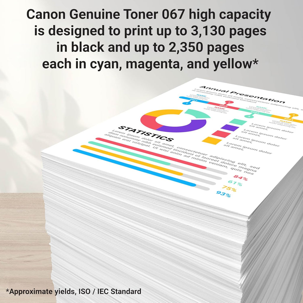 Canon Genuine 067 Cyan Toner Cartridge High Capacity Compatible with LBP633Cdw, LBP632Cdw, MF652Cdw, MF653Cdw, MF654Cdw, MF656Cdw