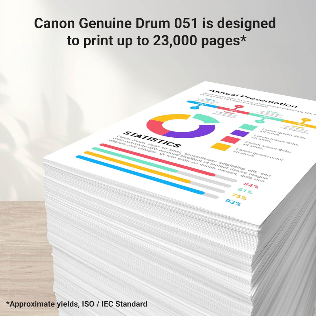 Canon Genuine 051 Black Drum Cartridge Compatible with LBP162dw, MF260 Series