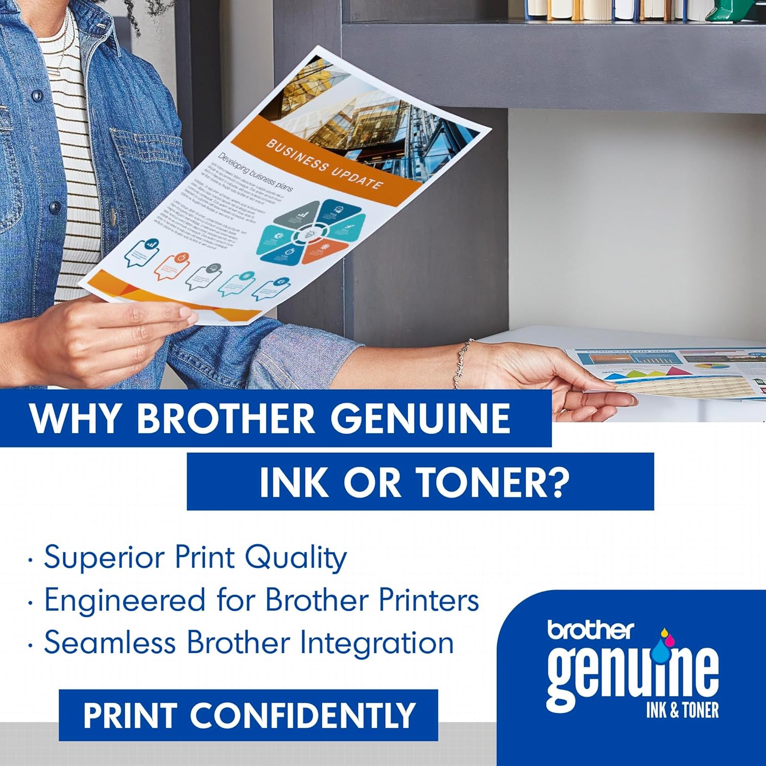 Brother Genuine Super High Yield Toner Cartridge, TN436C, Replacement Cyan Toner, Page Yield Up to 6,500 Pages, Amazon Dash Replenishment Cartridge, TN436