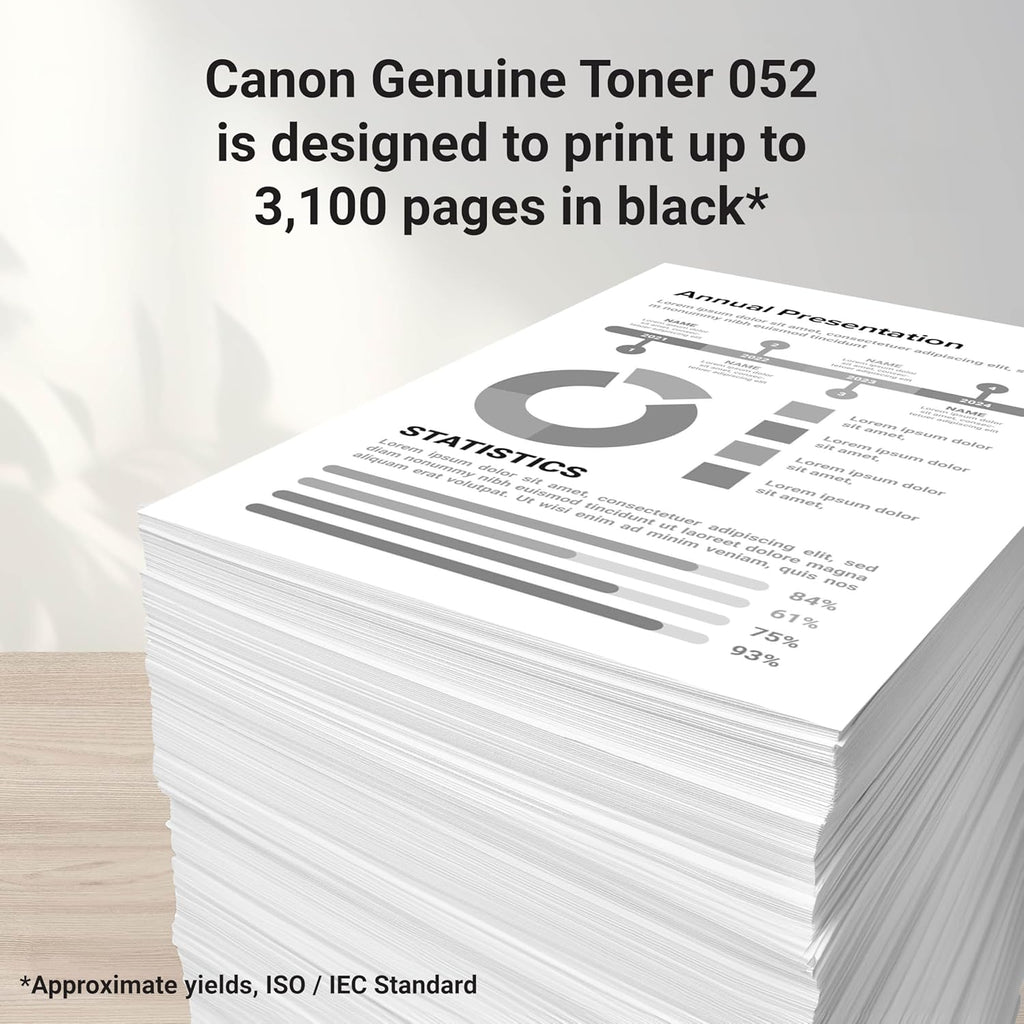 Canon Genuine 052 Black Toner Cartridge Compatible with LBP214dw, LBP215dw, MF424dw, MF426dw, MF429dw