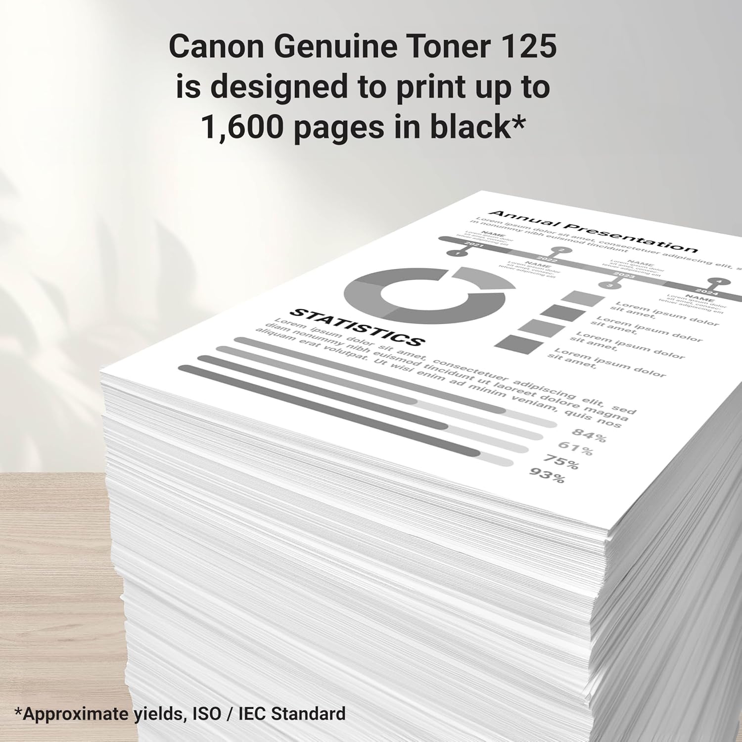 Canon Genuine 125 Black Toner Cartridge Compatible with MF3010, MF3010 VP, LBP6000, LBP6030w