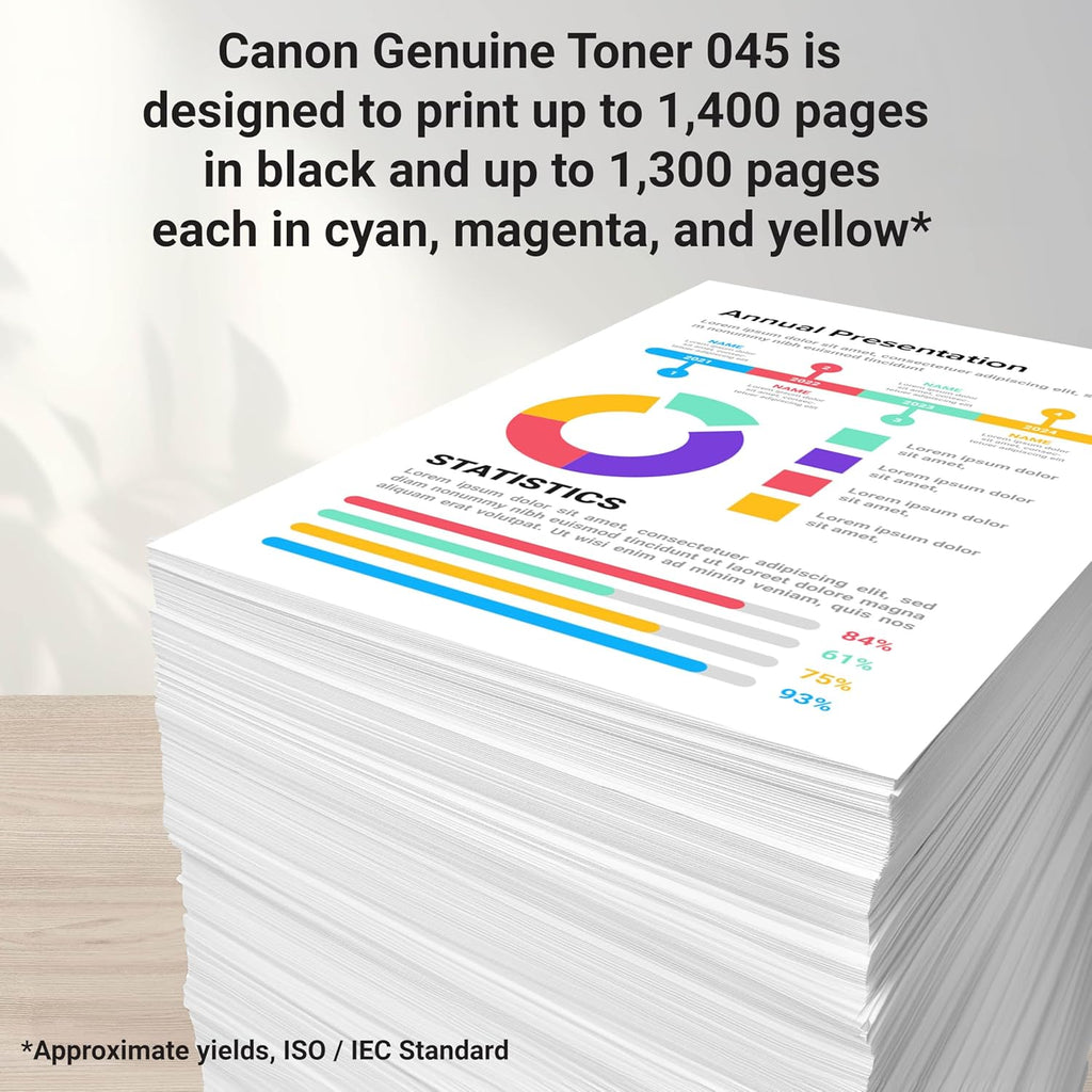 Canon Genuine 045 Black Toner Cartridge Compatible with LBP612Cdw, MF632Cdw, MF634Cdw