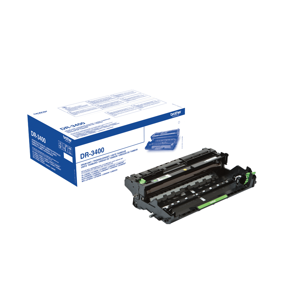 Brother DR-3400 Drum Unit, Brother Genuine Supplies, Black