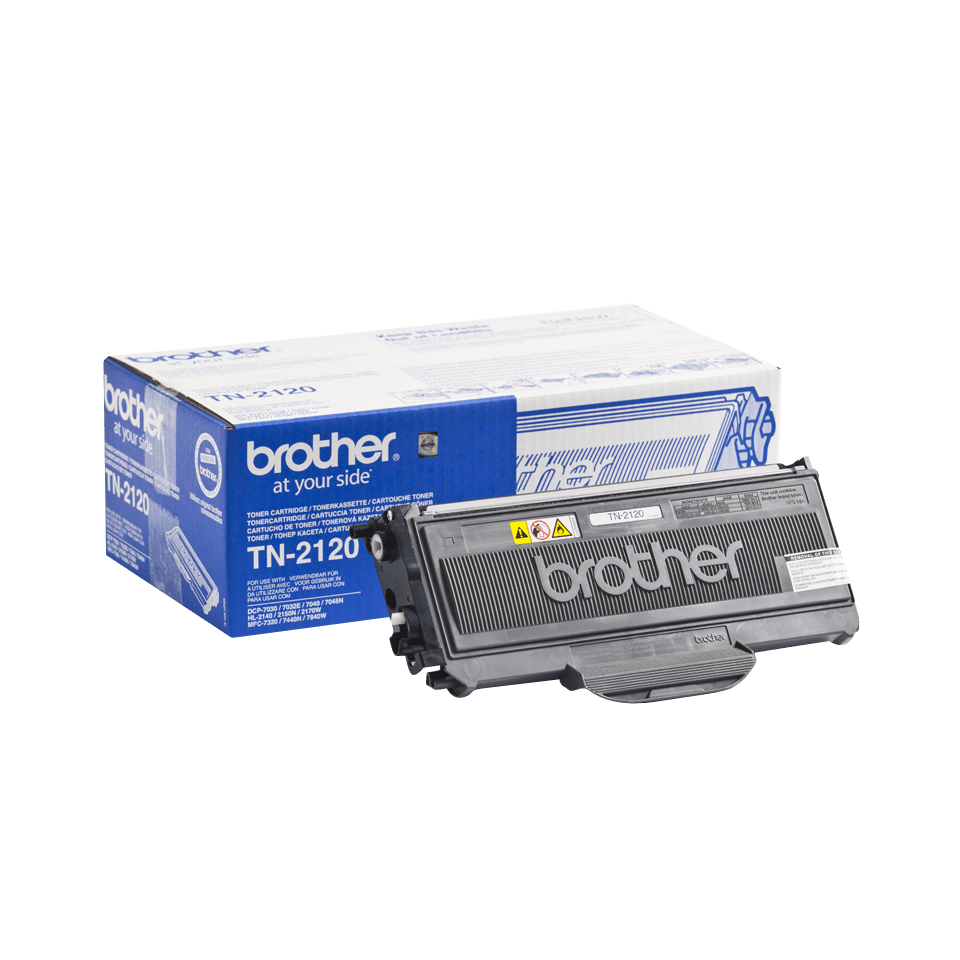 Brother TN-2120 Toner Cartridge, Black, Single Pack, High Yield, Includes 1 x Toner Cartridge, Brother Genuine Supplies